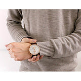 Buy Shop Emporio Armani Gianni Classic Chronograph White Dial Brown Leather Strap Watch For Men - AR0398 USA Online