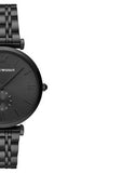 Buy Shop Emporio Armani Gianni T Bar Analog Black Dial Black Steel Strap Watch For Men - AR11299 USA Online