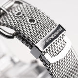 Buy Shop Emporio Armani Luigi Chronograph Black Dial Silver Mesh Bracelet Watch For Men - AR1811 USA Online