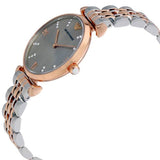 Buy Shop Emporio Armani Gianni T Bar Grey Dial Two Tone Steel Strap Watch For Women - AR1840 USA Online