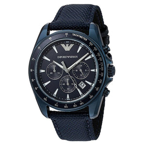 Buy Shop Emporio Armani Sportivo Chronograph Blue Dial Blue Nylon Strap Watch for Men - AR6132 USA Online