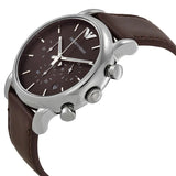 Buy Shop Emporio Armani Classic Chronograph Brown Dial Brown Leather Strap Watch For Men - AR1734 USA Online