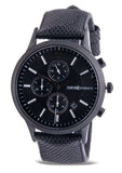 Buy Shop Emporio Armani Renato Chronograph Black Dial Black Nylon Strap Watch For Men - AR11457 USA Online