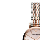 Buy Shop Emporio Armani Gianni T Bar Pink Dial Two Tone Steel Strap Watch For Women - AR11223 USA Online