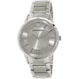 Buy Shop Emporio Armani Classic Quartz White Dial Silver Steel Strap Watch For Men - AR2430 USA Online