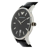 Buy Shop Emporio Armani Renato Black Dial Leather Strap Watch For Men - AR2411 USA Online
