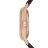Buy Shop Emporio Armani Meccanico White Dial Brown Leather Strap Watch For Men - AR1920 USA Online