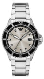 Buy Shop Emporio Armani World Explorer Silver Dial Silver Steel Strap Watch for Men - AR11683 USA Online