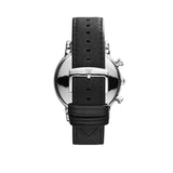 Buy Shop Emporio Armani Classic Quartz Chronograph White Dial Black Leather Strap Watch For Men - AR1807 USA Online