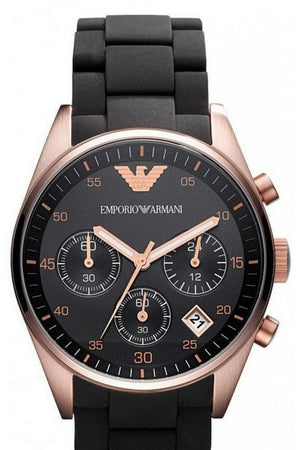 Buy Shop Emporio Armani Sportivo Black Dial Black Steel Strap Watch For Women - AR5906 USA Online