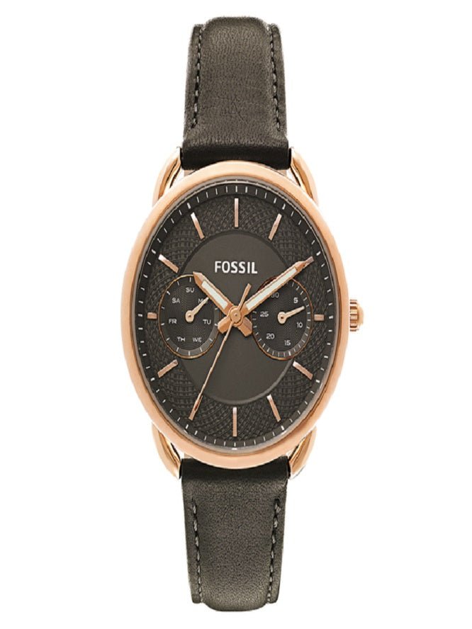 Buy Shop Fossil Tailor Grey Dial Grey Leather Strap Watch for Women - ES3913 USA Online