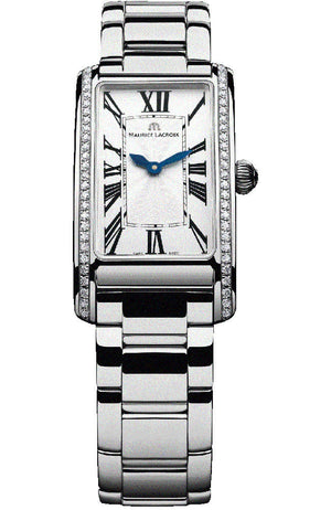 Buy Shop Maurice Lacroix Fiaba Diamonds White Dial Silver Steel Strap Watch for Women - FA2164-SD532-118 USA Online