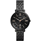 Buy Shop Fossil Jacqueline Black Dial Black Mesh Bracelet Watch for Women - ES3614 USA Online