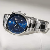 Buy Shop Fossil Neutra Chronograph Blue Dial Silver Steel Strap Watch for Men - FS5792 USA Online