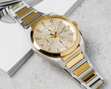 Buy Shop Fossil Everett Chronograph Gold Dial Two Tone Steel Strap Watch for Men - FS5796 USA Online