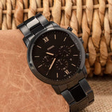 Buy Shop Fossil Neutra Chronograph Black Dial Black Steel Strap Watch for Men - FS5525 USA Online