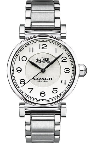 Buy Shop Coach Madison White Dial Silver Steel Strap Watch for Women - 14502394 USA Online
