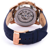Buy Shop Fossil Grant Automatic Blue Dial Blue Leather Strap Watch for Men - ME3029 USA Online