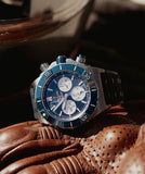 Buy Shop Breitling Super Chronomat B01 44 Blue Dial Blue Rubber Strap Watch for Men - AB0136161C1S1 USA Online