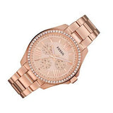 Buy Shop Fossil Cecile Rose Gold Dial Rose Gold Steel Strap Watch for Women - AM4483 USA Online