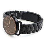 Buy Shop Fossil The Commuter Brown Dial Black Steel Strap Watch for Men - FS5277 USA Online