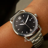 Buy Shop Fossil The Commuter Black Dial Silver Steel Strap Watch for Men - FS5391 USA Online