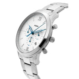 Buy Shop Fossil Neutra Chronograph White Dial Silver Steel Strap Watch for Men - FS5433 USA Online