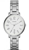 Buy Shop Fossil Jacqueline White Dial Silver Steel Strap Watch for Women - ES3969 USA Online