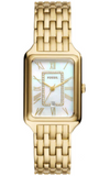 Fossil Raquel Three Hand Mother of Pearl Dial Gold Steel Strap Watch For Women - ES5304