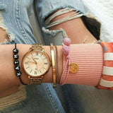 Buy Shop Fossil Jacqueline Rose Gold Dial Rose Gold Steel Strap Watch for Women - ES3435 USA Online