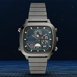 Buy Shop Fossil Retro Analog-Digital Black Dial Grey Steel Strap Watch for Men - FS5892 USA Online