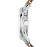 Buy Shop Fossil Grant Chronograph White Dial Brown Leather Strap Watch for Men - FS5060 USA Online