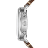 Buy Shop Fossil The Commuter White Dial Brown Leather Strap Watch for Men - FS5402 USA Online