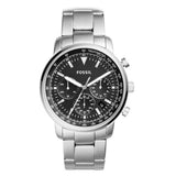 Buy Shop Fossil Goodwin Chronograph Black Dial Silver Steel Strap Watch for Men - FS5412 USA Online