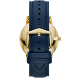 Buy Shop Fossil The Minimalist 3H Analog Blue Dial Blue Leather Strap Watch for Men - FS5789 USA Online