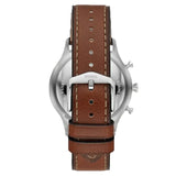 Buy Shop Fossil Retro Pilot Chronograph Silver Dial Brown Leather Strap Watch for Men - FS5809 USA Online