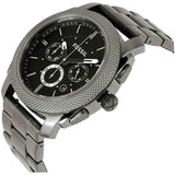 Buy Shop Fossil Machine Chronograph Black Dial Grey Steel Strap Watch for Men - FS4662 USA Online