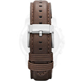 Buy Shop Fossil Grant Chronograph White Dial Brown Leather Strap Watch for Men - FS4735 USA Online