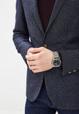 Buy Shop Fossil Machine Chronograph Black Dial Grey Steel Strap Watch for Men - FS4774 USA Online