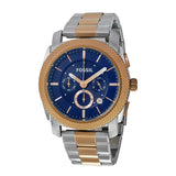 Buy Shop Fossil Machine Blue Dial Two Tone Steel Strap Watch for Men - FS5037 USA Online