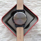 Buy Shop Fossil Grant Chronograph Black Dial Black Leather Strap Watch for Men - FS5132 USA Online
