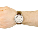 Buy Shop Fossil Pilot Chronograph White Dial Brown Leather Strap Watch for Men - FS5146 USA Online