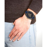 Buy Shop Fossil Machine Chronograph Black Dial Two Tone Steel Strap Watch for Men - FS5164 USA Online