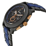 Buy Shop Fossil Machine Chronograph Black Dial Two Tone Steel Strap Watch for Men - FS5164 USA Online