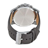 Buy Shop Fossil Grant Chronograph Gunmetal Grey Dial Grey Leather Strap Watch for Men - FS5183 USA Online