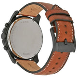Buy Shop Fossil Grant Chronograph Black Dial Brown Leather Strap Watch for Men - FS5241 USA Online