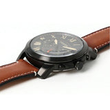 Buy Shop Fossil Grant Chronograph Black Dial Brown Leather Strap Watch for Men - FS5241 USA Online