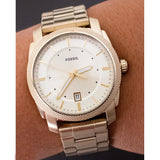 Buy Shop Fossil Machine Gold Dial Gold Steel Strap Watch for Men - FS5264 USA Online