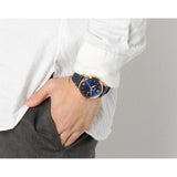 Buy Shop Fossil The Commuter Blue Dial Blue Leather Strap Watch for Men - FS5274 USA Online