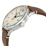 Buy Shop Fossil The Commuter White Dial Brown Leather Strap Watch for Men - FS5275 USA Online
